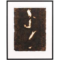 Paul Chojnowski "Figure in Darkness" Burn Drawing 4