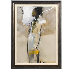Tl Lange "Nude Woman in Profile" 9