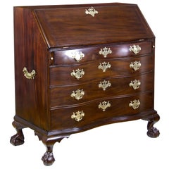 Chippendale Mahogany Desk with Amphitheater Interior, Boston, circa 1780