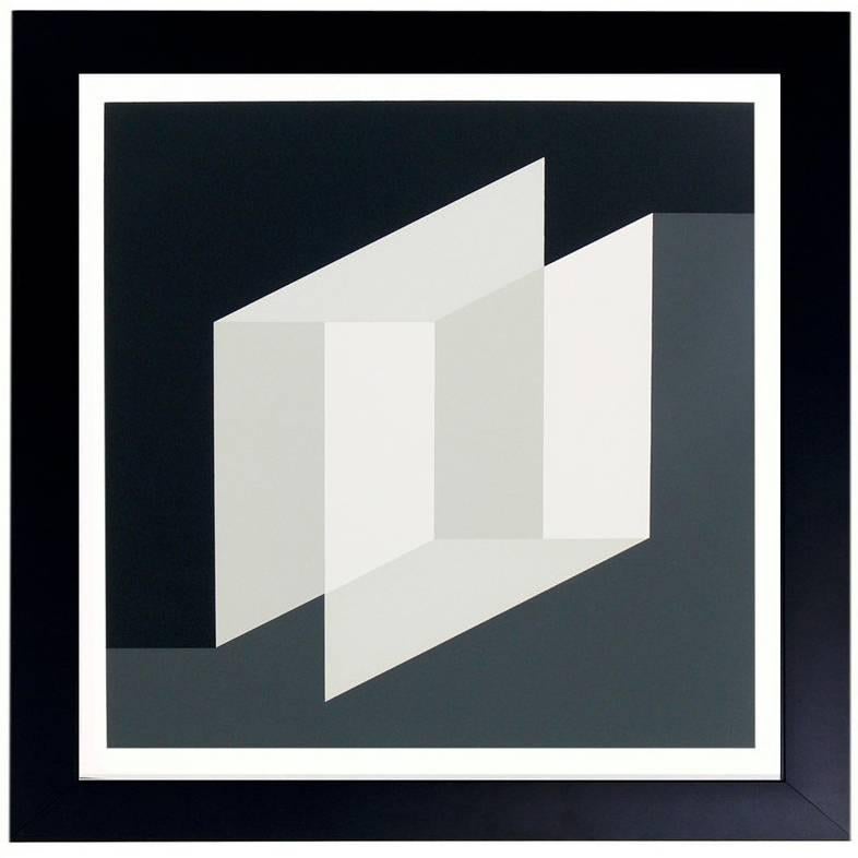 Josef Albers Abstract Lithograph from Formulation and Articulation