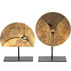 Set of Four Bronze Sculptures by John Chepulis on Custom Stands