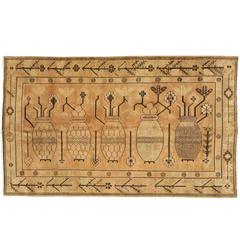 Antique East Turkestan Khotan Rug 8