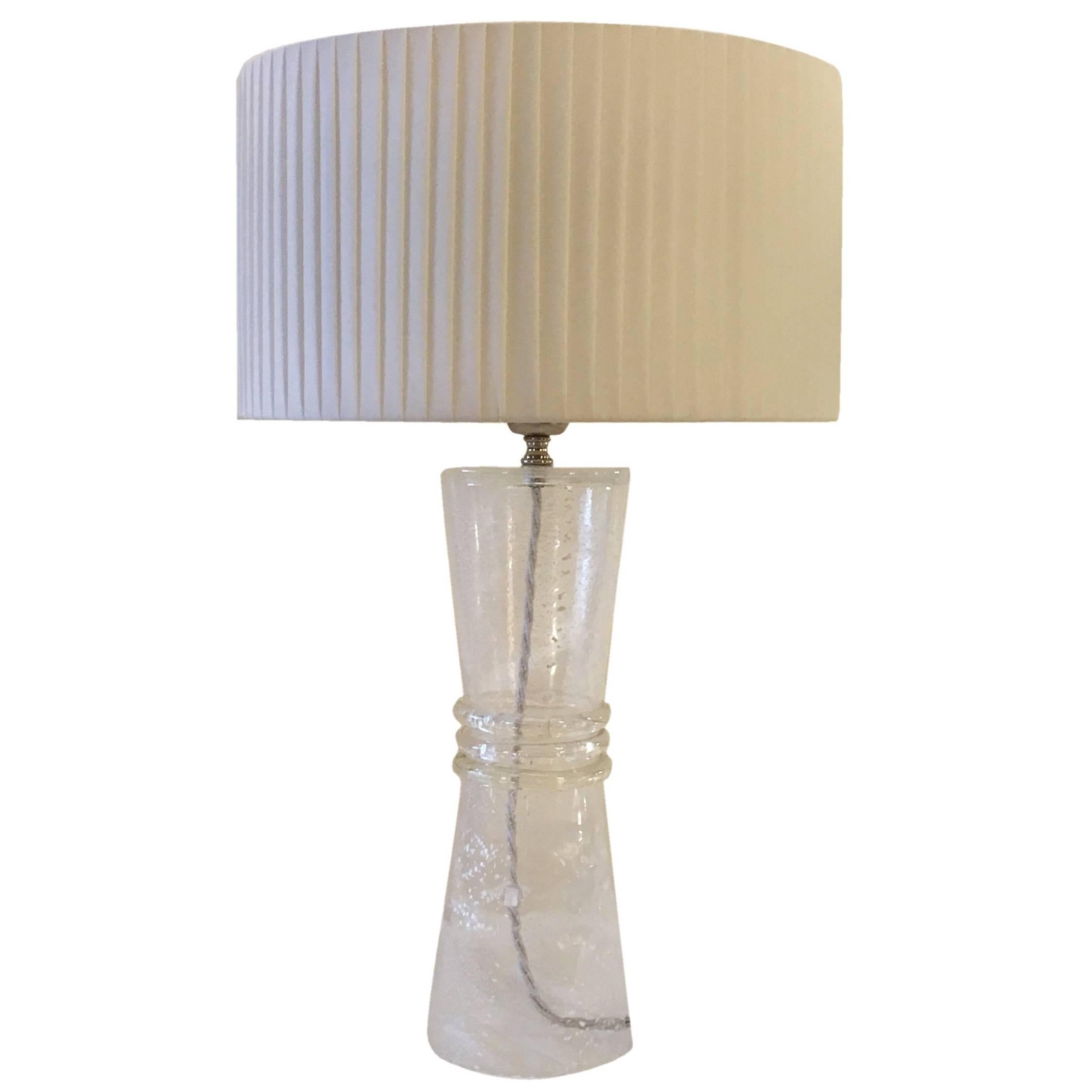 Vintage Murano Glass Table Lamp For Sale