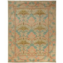 Hand-Knotted Rug in the Style of an Arts & Crafts Design 6