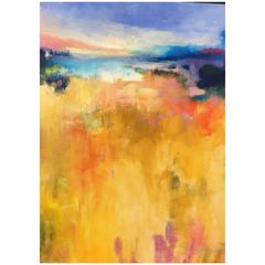 "Landscape Study II" Original Acrylic on Canvas Painting by Ryan Fugate, 2015