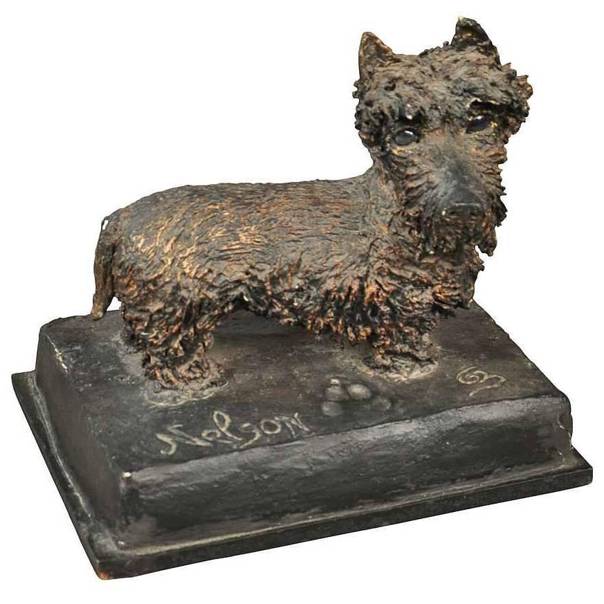 French Mid-20th Century "Nelson" Scottish Terrier Sculpture