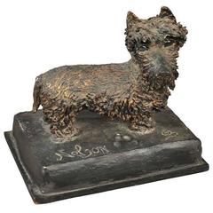 Vintage French Mid-20th Century "Nelson" Scottish Terrier Sculpture