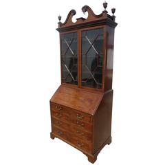18th Century Mahogany Secretary Bookcase 1
