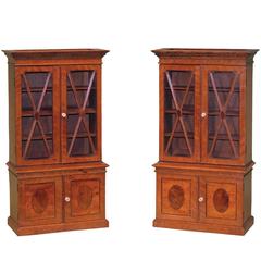 Pair of Victorian Mahogany Miniature Bookcases