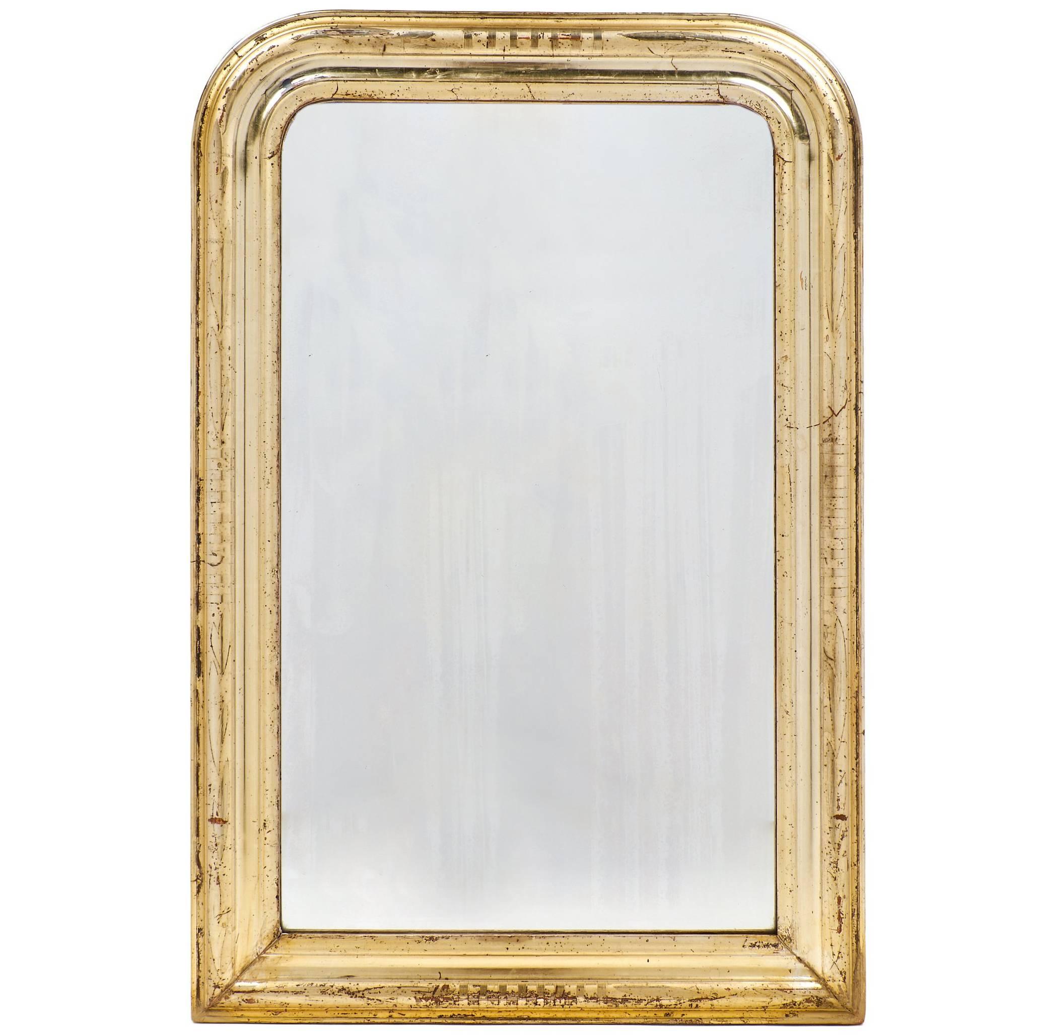 Louis Philippe Period Gold Leaf Mirror, circa 1845