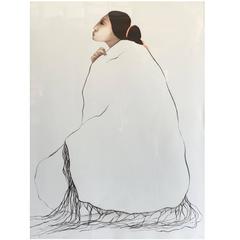 R.C. Gorman, Woman From Canyon de Chelly 'State II', 1978, Lithograph, Signed