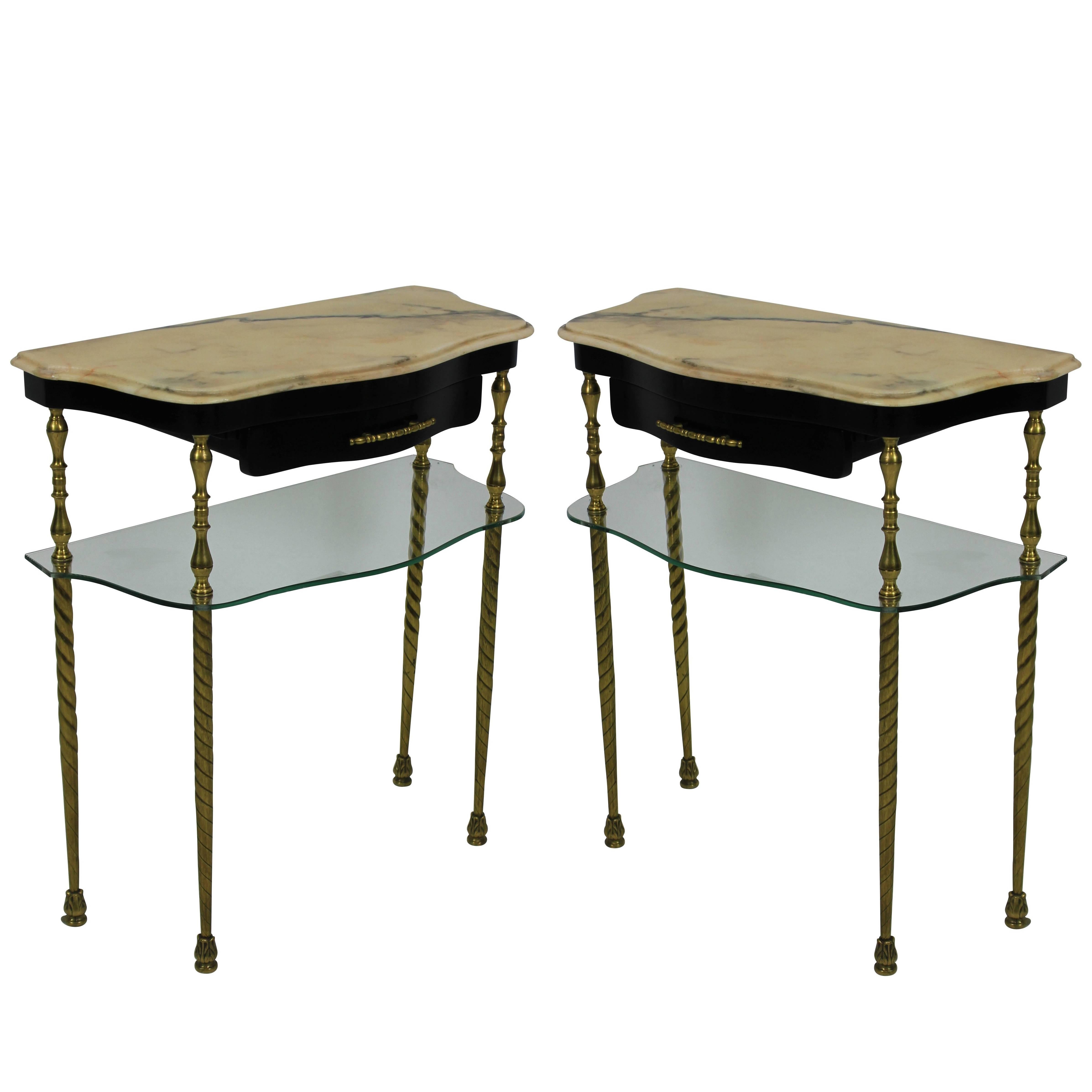 Pair of Italian Nightstands