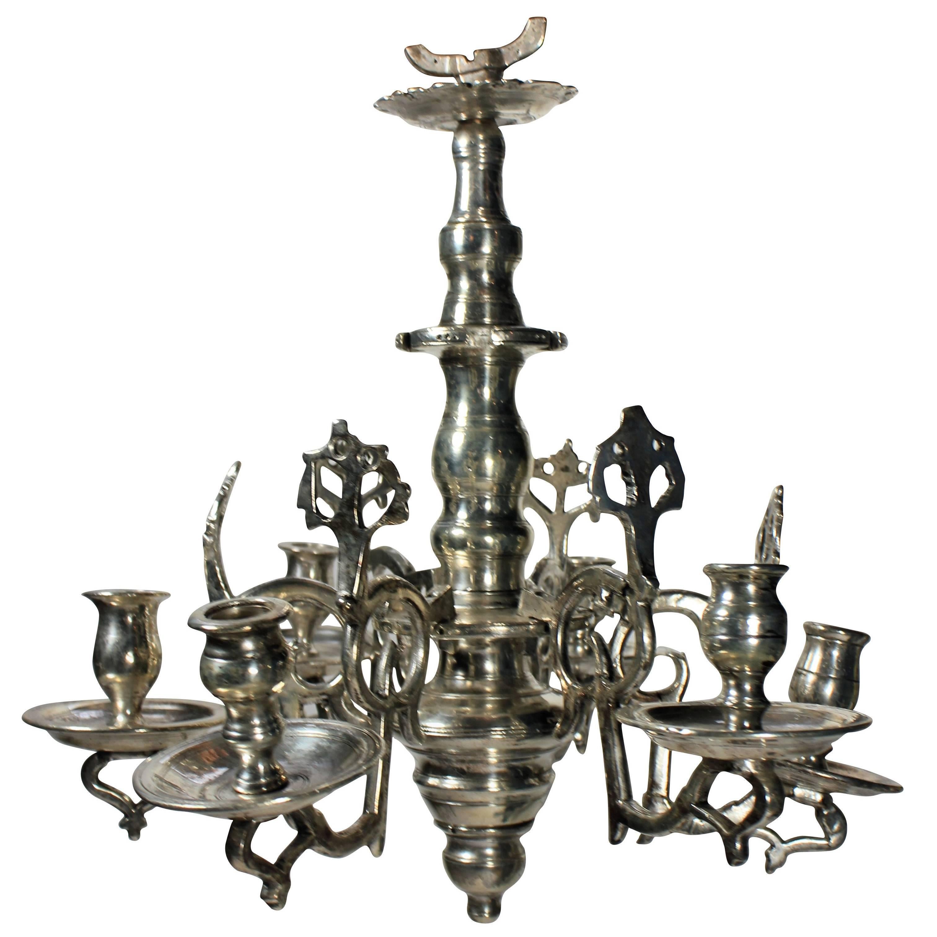 Early Flemish Silver Chandelier