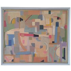 Mid-Century Modern Abstract Oil Painting 6