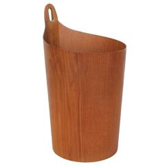 1950s Teak Wastepaper Basket by Einar Barnes for P.S. Heggen