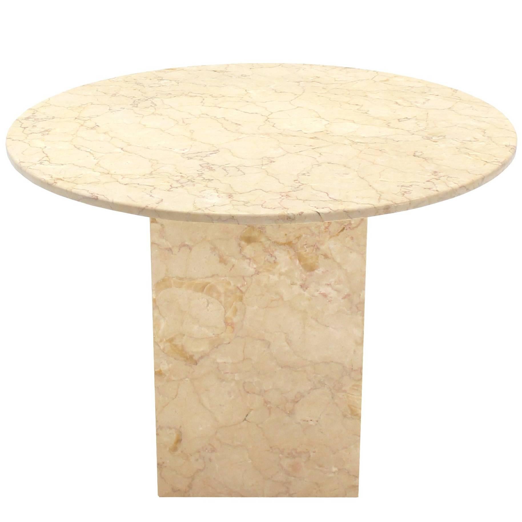 Marble Base and Top Gueridon Center Table