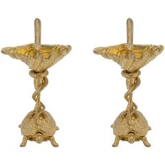 Pair of French 19th Century Napoleon III Period Ormolu Tazzas