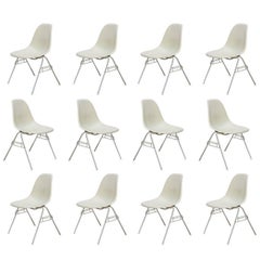 Retro Eames for Herman Miller Parchment DSS Shell Chairs 