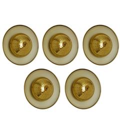 Five Sarfatti Ceiling or Wall Lights Flush Mounts Sconces, Italy, 1950s 3