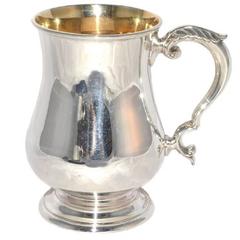 Antique Sterling Silver Mug, 1885, Langford & Sons