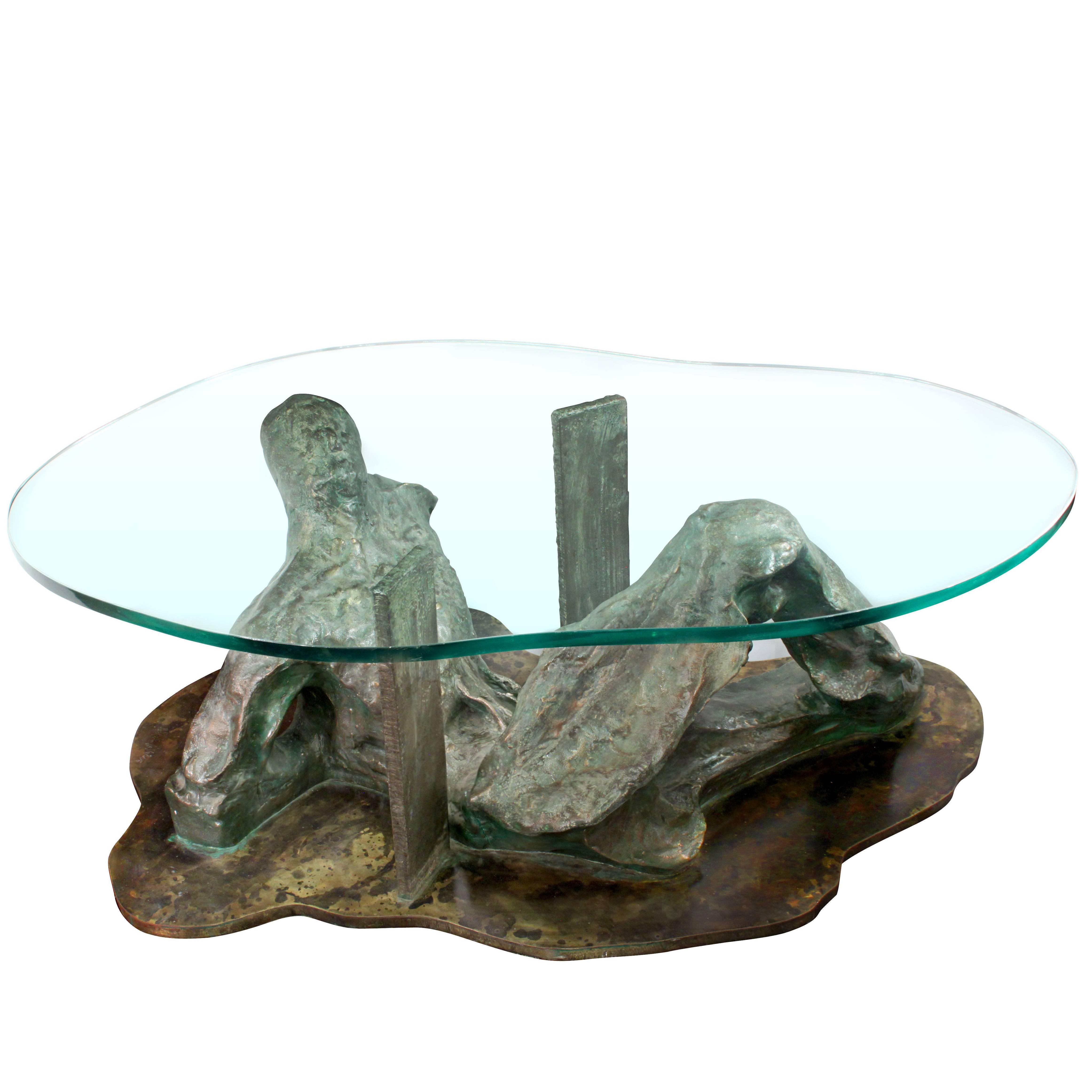 Philip and Kelvin LaVerne Coffee Table "Silence", 1970s