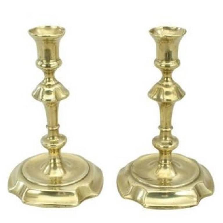 Antique Brass Candlesticks For Sale at 1stdibs
