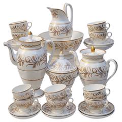 Old Paris Empire Period Porcelain Coffee/Tea Service, France, 1820