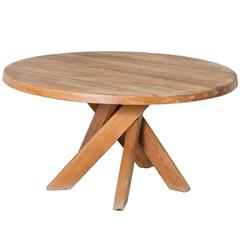 Pierre Chapo T21 Dining Table in Solid Elm 6