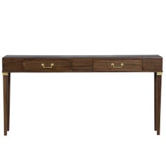 Carrocel Custom Slim Oak Double Drawer Console