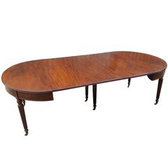 Regency Mahogany Extending Dining Table Attributed to Gillows