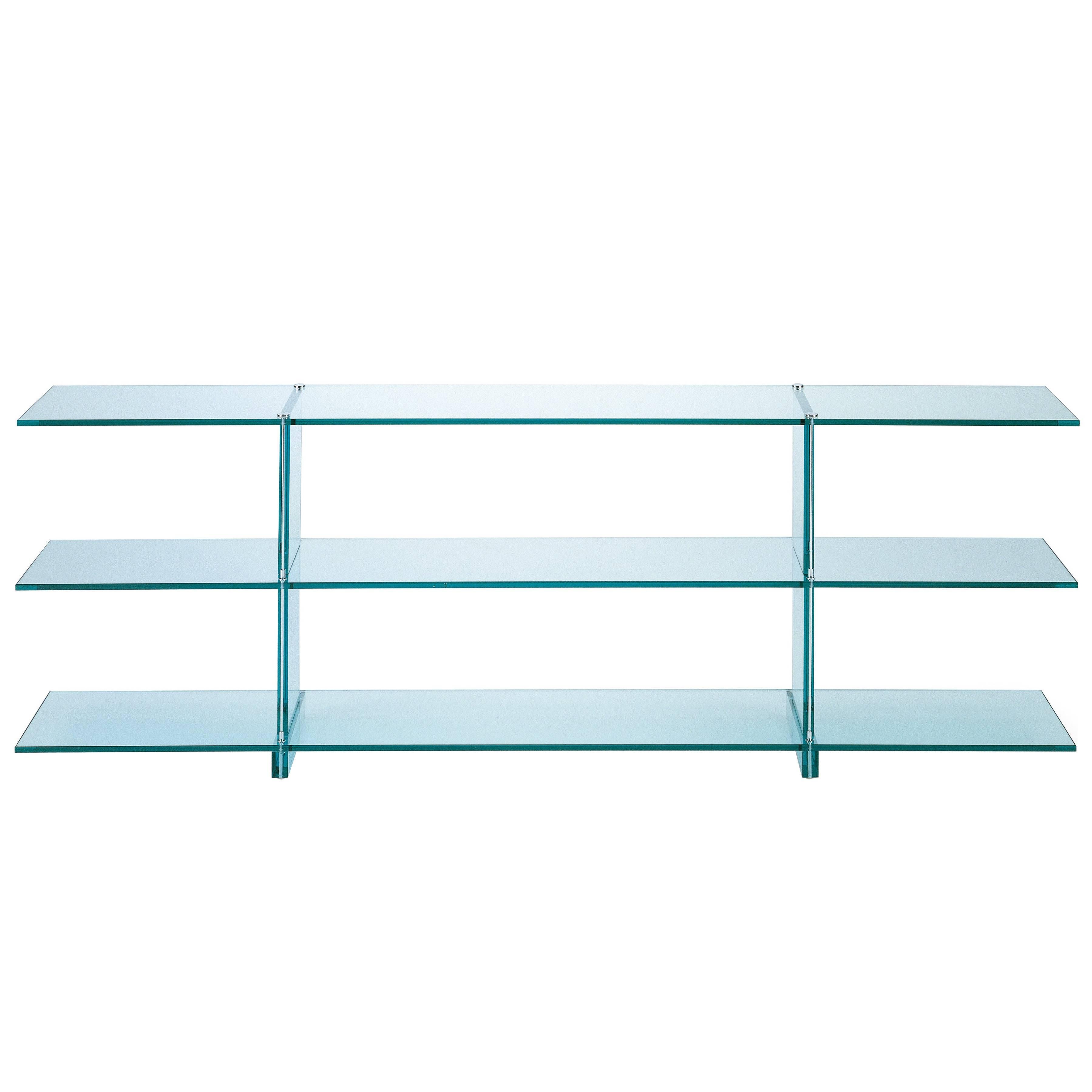 Teso Glass Console Designed by Renzo Piano in 1985 for Fontana Arte