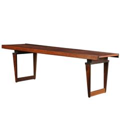 Solid Brazilian Rosewood Slab Coffee Table by Thomas Hayes Studio For ...