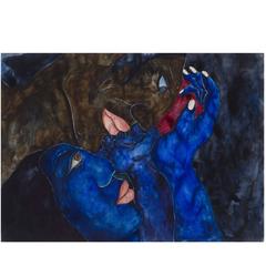 Laura Hernandez, 'Amantes', Watercolor, 1993