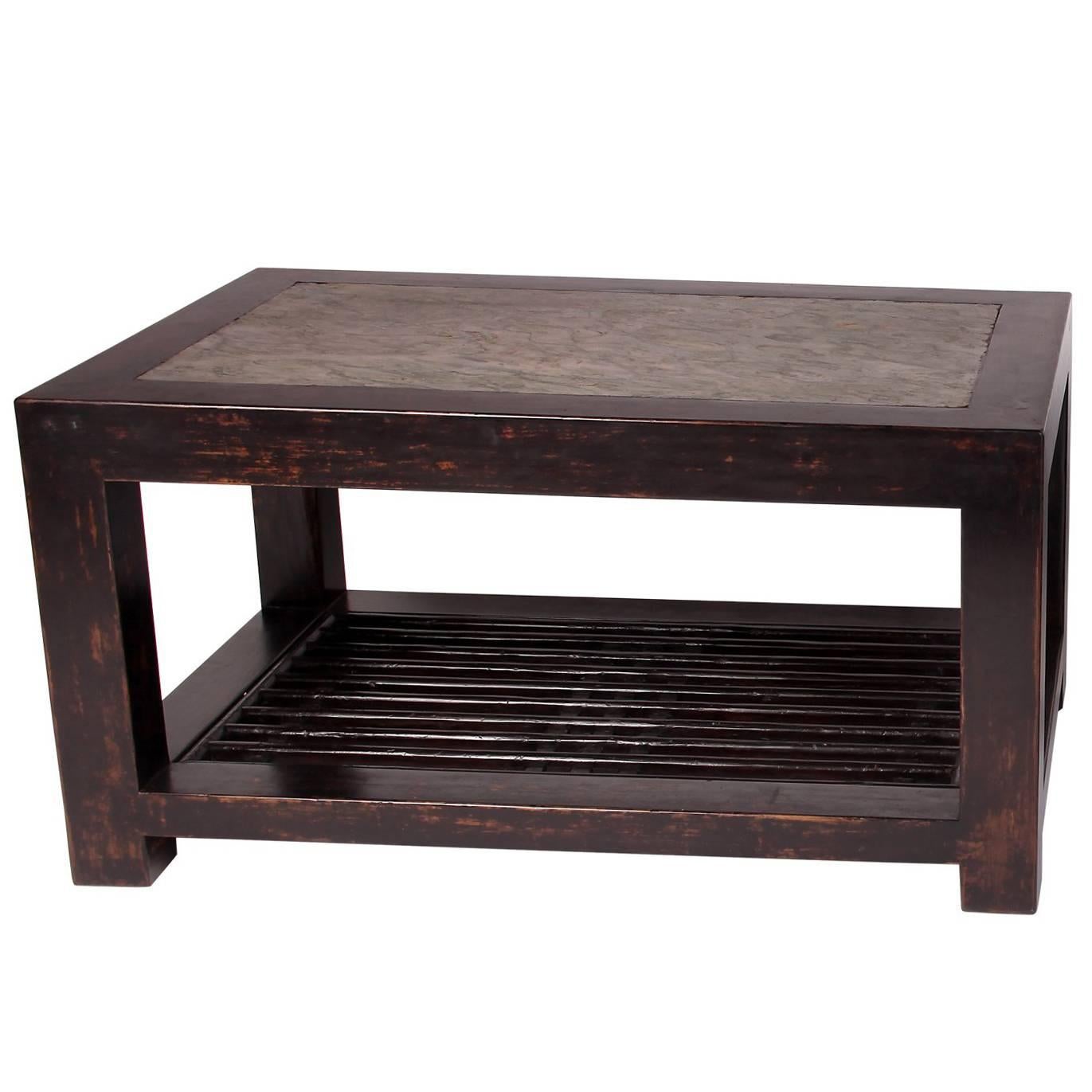 Chinese Table with Stone Top