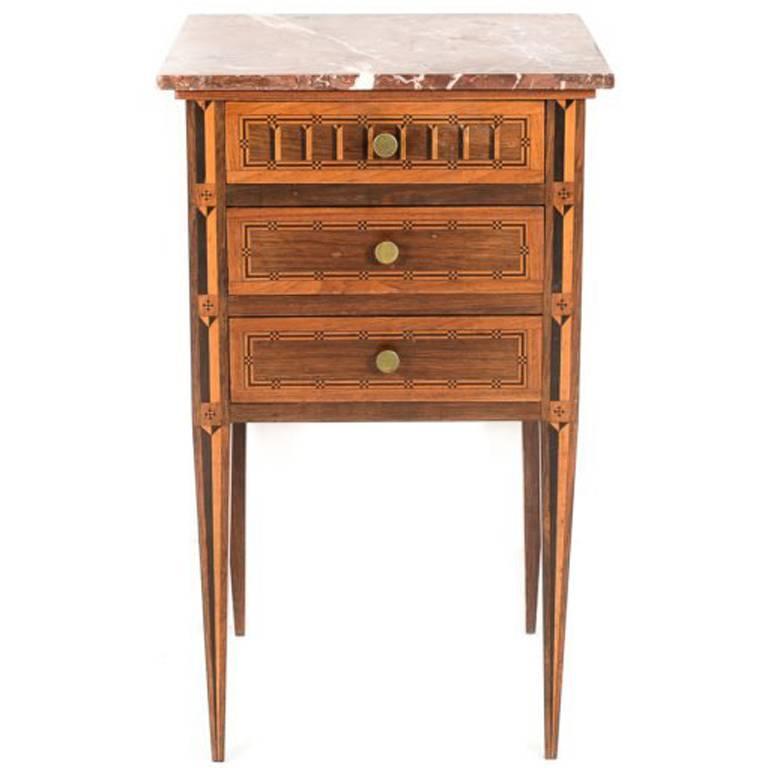 Antique Marble Top Nightstand antique italian inlaid marble top nightstand circa 1910 Antique Marble Top Nightstand antique italian inlaid marble top nightstand circa 1910