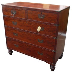 18th Century Mahogany Campaign Chest