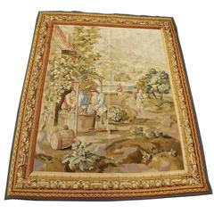 Antique French Tapestry, 19th Century