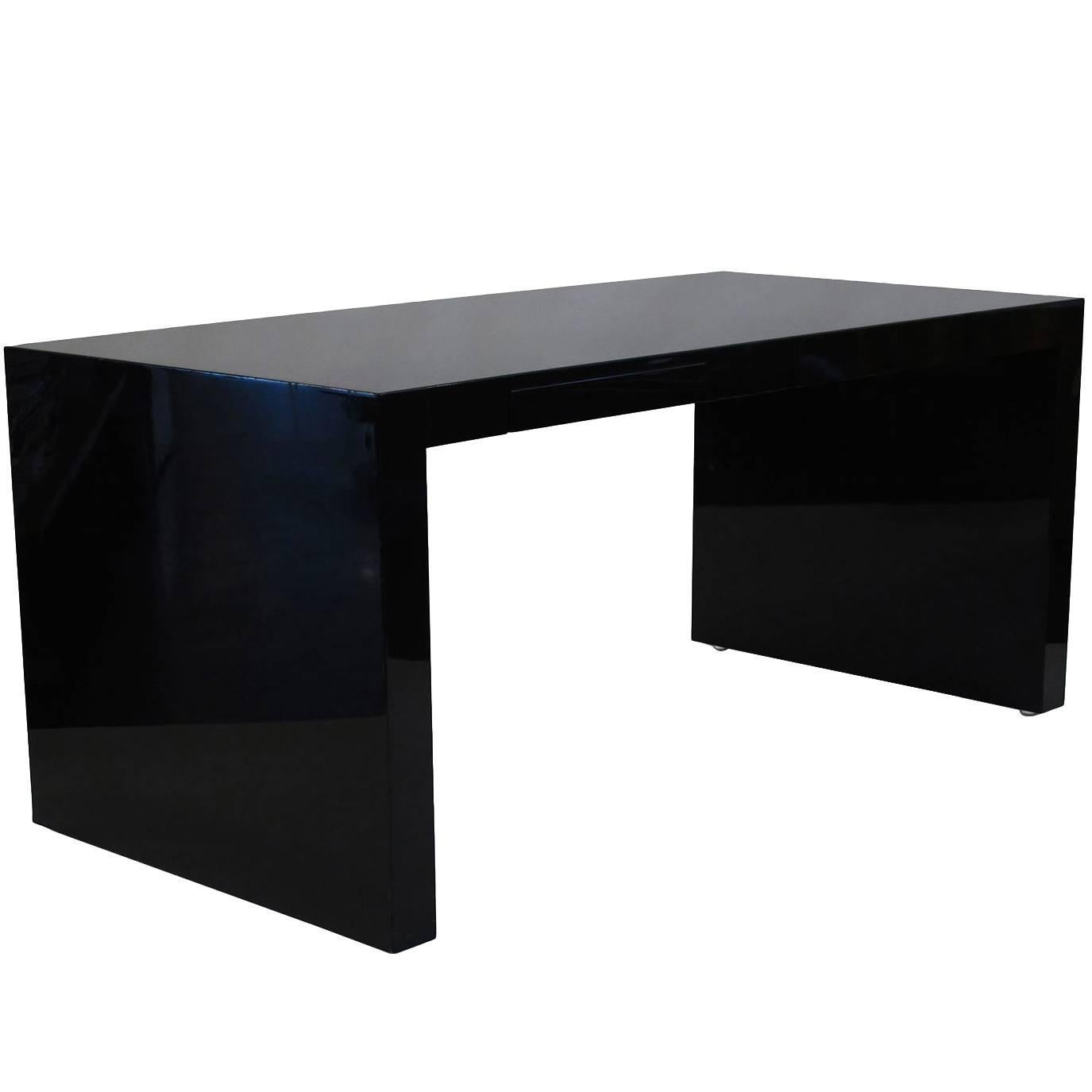 Paul Mayen Black Lacquer Desk