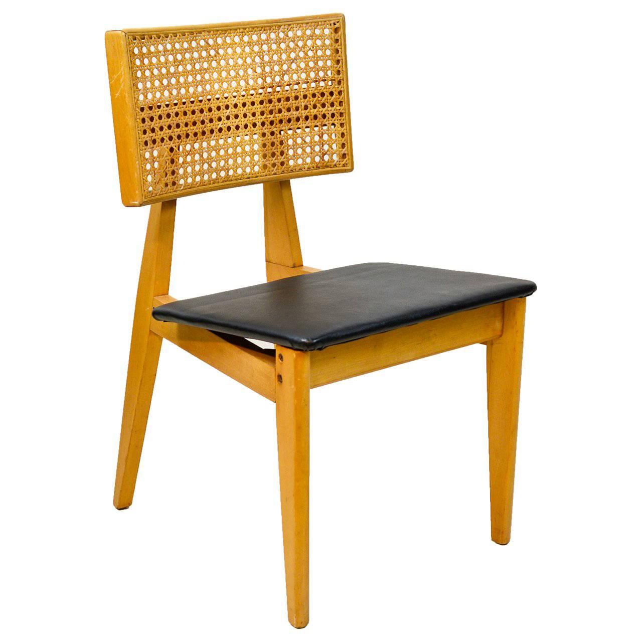 1940s Cane Back Side Chair by George Nelson for Herman Miller For Sale