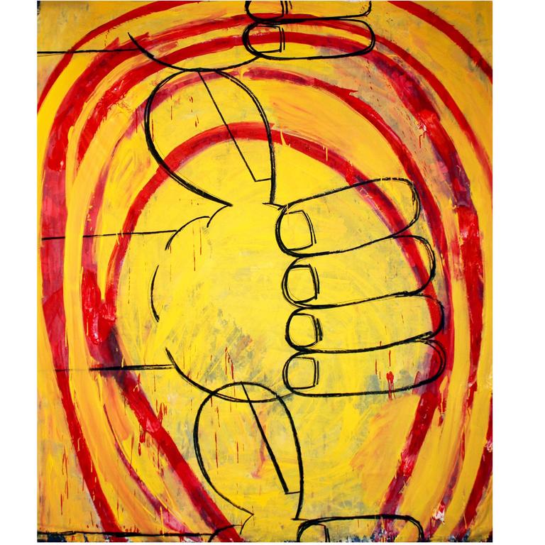 Large Modern Painting "Tunnel of Love" by Eric Stefanski For Sale