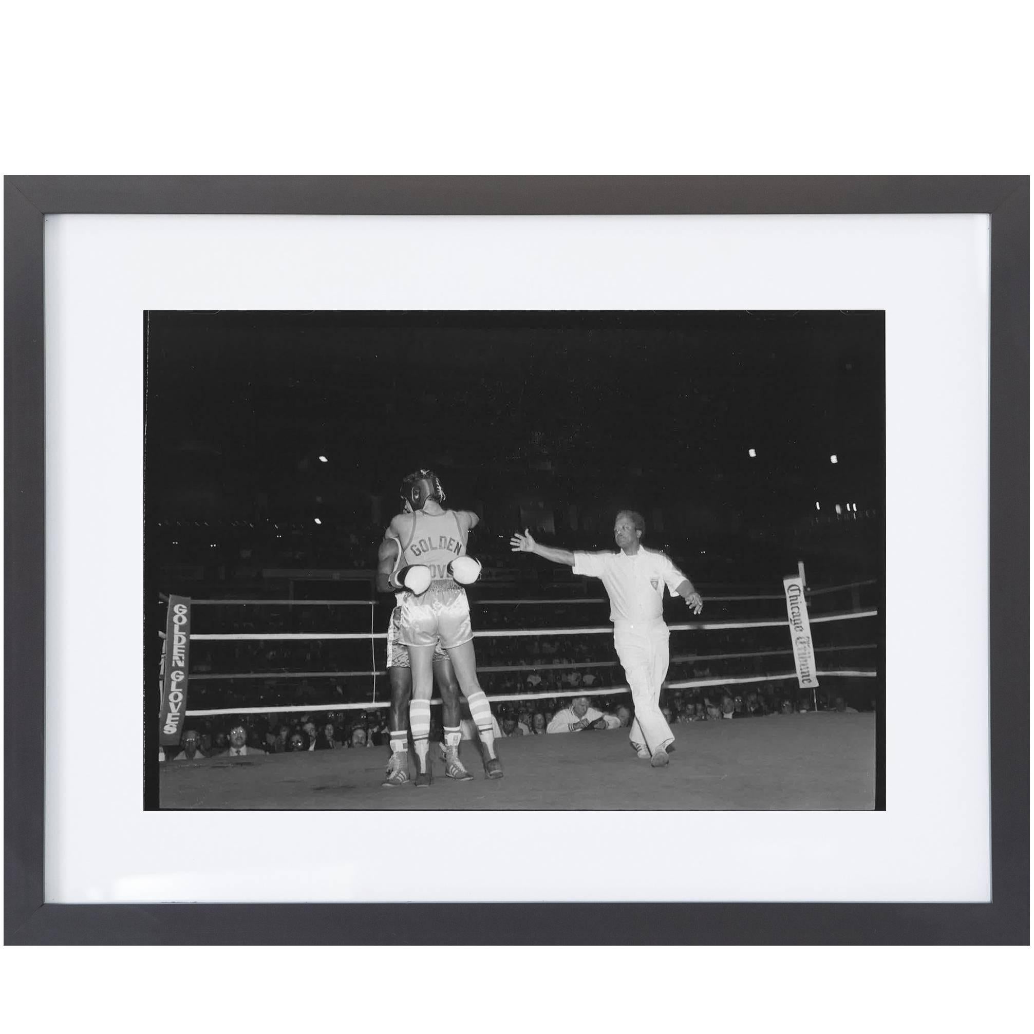 68 Vintage Chicago Boxing Photos, c 1980s For Sale