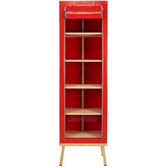 Visser and Meijwaard Truecolors Cabinet in Red PVC Cloth with Zipper Opening