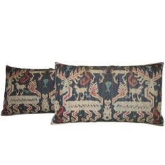 One Antique Ikat Tapestry Pillows, circa 1850 1671p