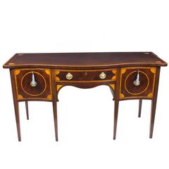 Antique Sheraton Style Inlaid Mahogany Sideboard, 19th Century 9