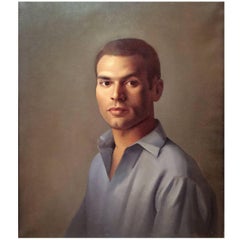 Luigi Lucioni Oil Painting Portrait of a Young Man
