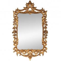Vintage French Style Giltwood Wall Mirror