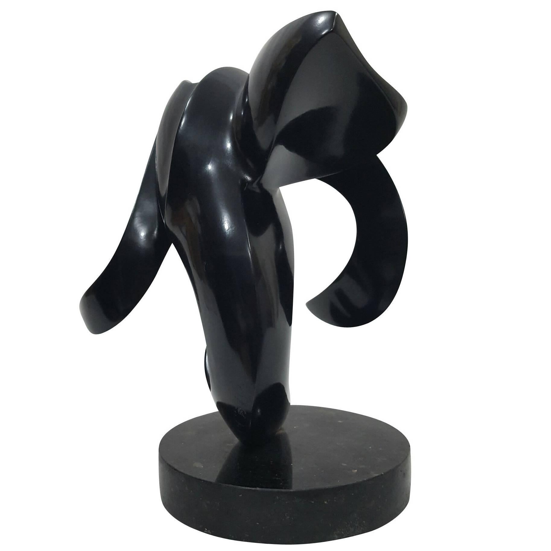 Amour by Alexander Krivosheiw, Sculpture in Black Bronze For Sale