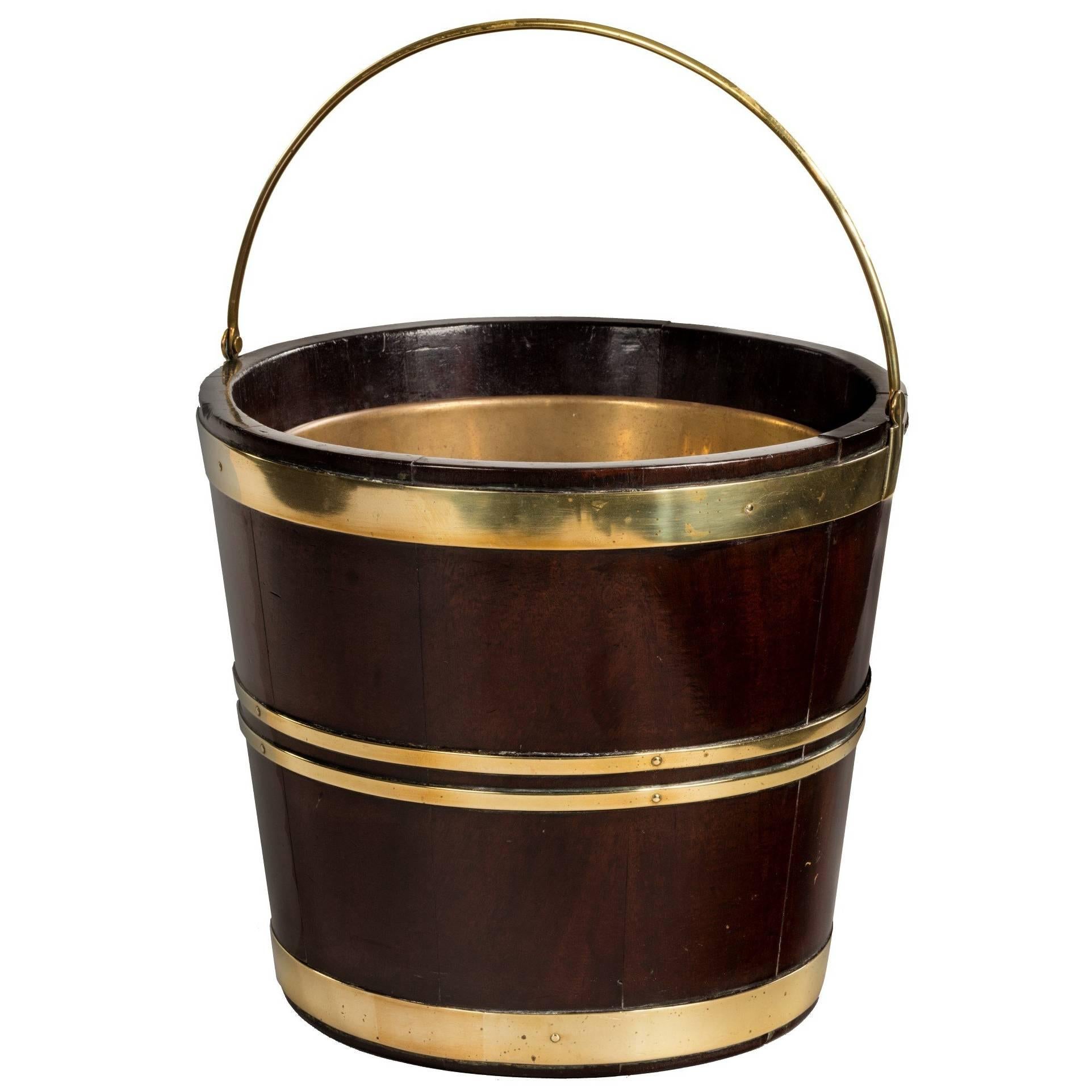 18th Century Brass Bound Bucket