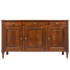 French Antique Walnut Directoire Buffet