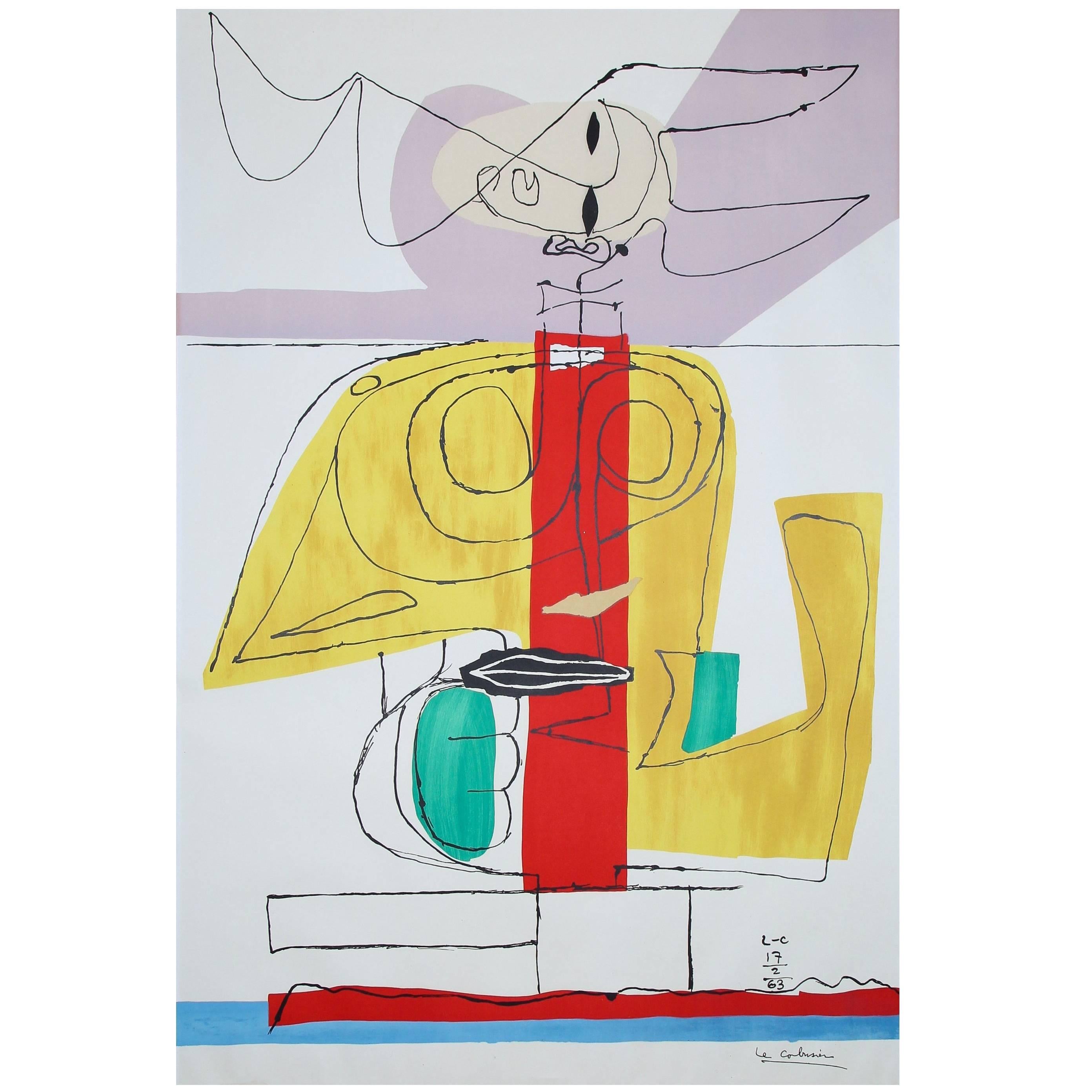 Le Corbusier  Large Lithograph "Taureau" 'Le Taureau' 1963